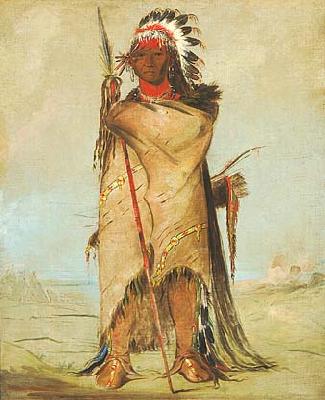 George Catlin Fort Union 1832 Crow-Apsaalooke oil painting oil painting image